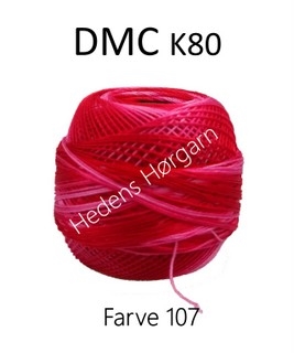 DMC K80 farve 107 Rød multi